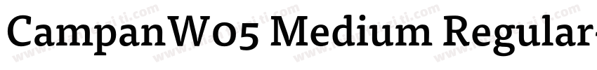 CampanW05 Medium Regular字体转换